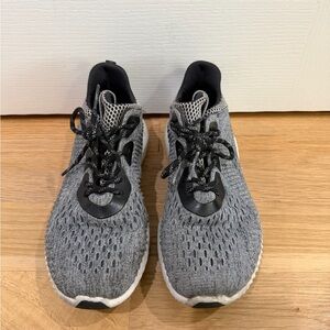 Gray and Black Adidas Womenrs Athletic Sneakers